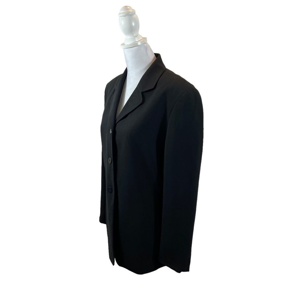 Ladies Chaus Brand‎ Black Notched Collar Blazer Size 8